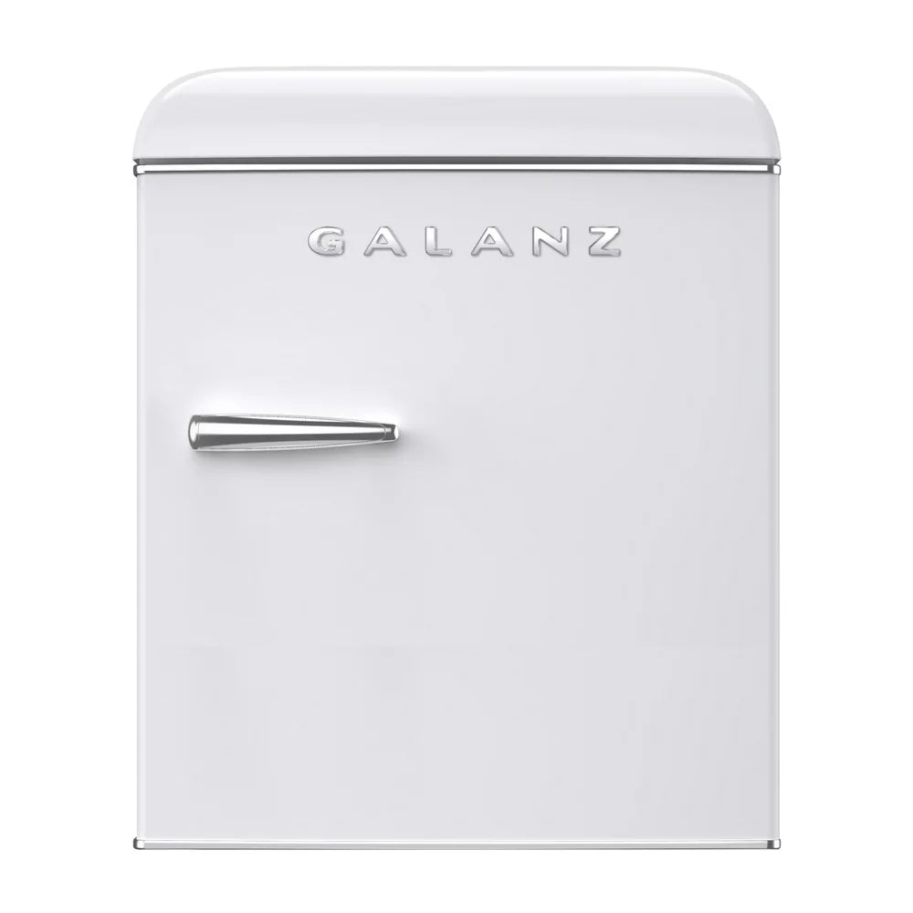 1.7 Cu Ft Retro Mini Fridge, White, Estar, New