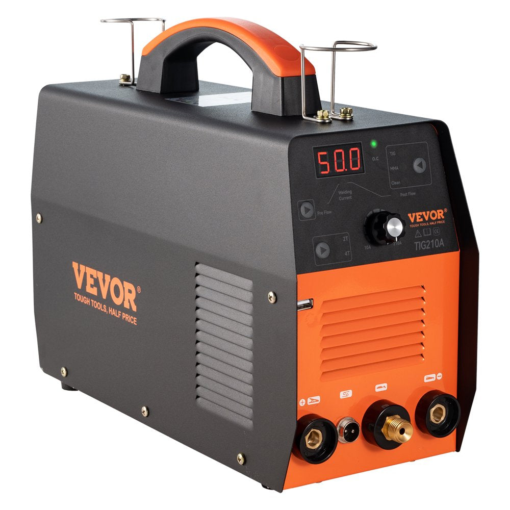 TIG Welder, 210Amp 3 in 1, 110/220V Dual Voltage HF Tig/Stick/Clean Welding Machine W/ USB, IGBT Inverter & Torch, Digital Arc Welder for Stainless Steel, Iron, Mild Steel, Copper, and Nickel