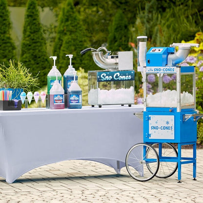 Carnival King Royalty Series SCM350R Reinforced Cabinet Sno-Cone Machine with Cup Dispenser