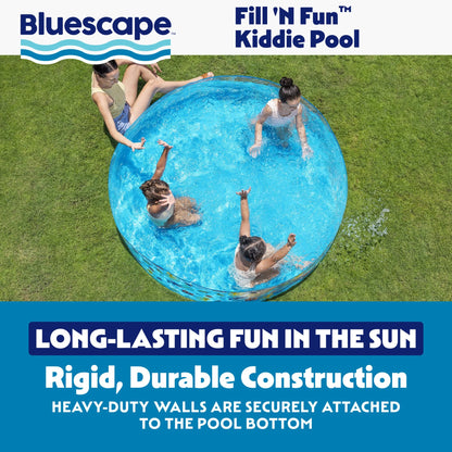 round Multi-Color Above-Ground Kiddie Pool 6' X 15"
