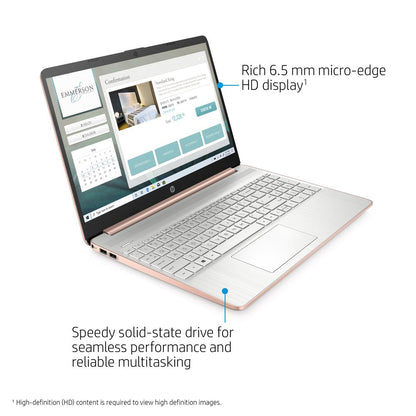 15.6" Ryzen 5 8GB/256GB Laptop-Rose Gold