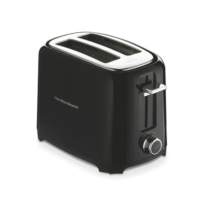 2 Slice Toaster, Extra-Wide Slots, Chrome-Plated Lever, Black, 22217