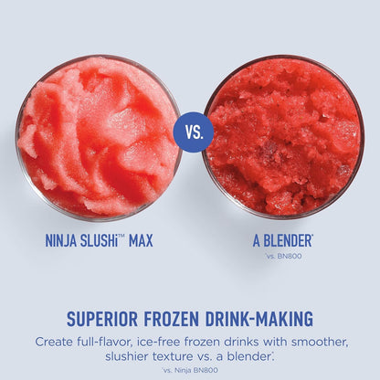 Ninja Slushi Max XXL Smart Frozen Drink Maker | Top Performance & Smart Technology, Party-Size 150Oz Capacity, No Ice Needed, 6 Programs, Ideal Temp & Texture up to 12 Hours | Peach FS605