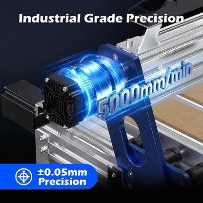 Genmitsu CNC Router Machine Proverxl 4030 V2, NEMA 23 Closed-Loop Stepper Motor, 3 Axis Milling Machine with 400W Spindle, Fast Speed for Wood Metal Acrylic PCB MDF, Working Area 400 X 300 X 110Mm