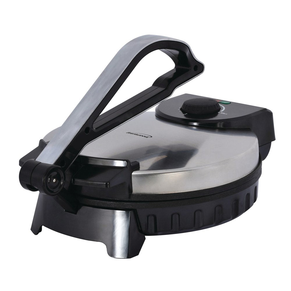 TS-128 Stainless Steel Non-Stick Electric Tortilla Maker, 10-Inch