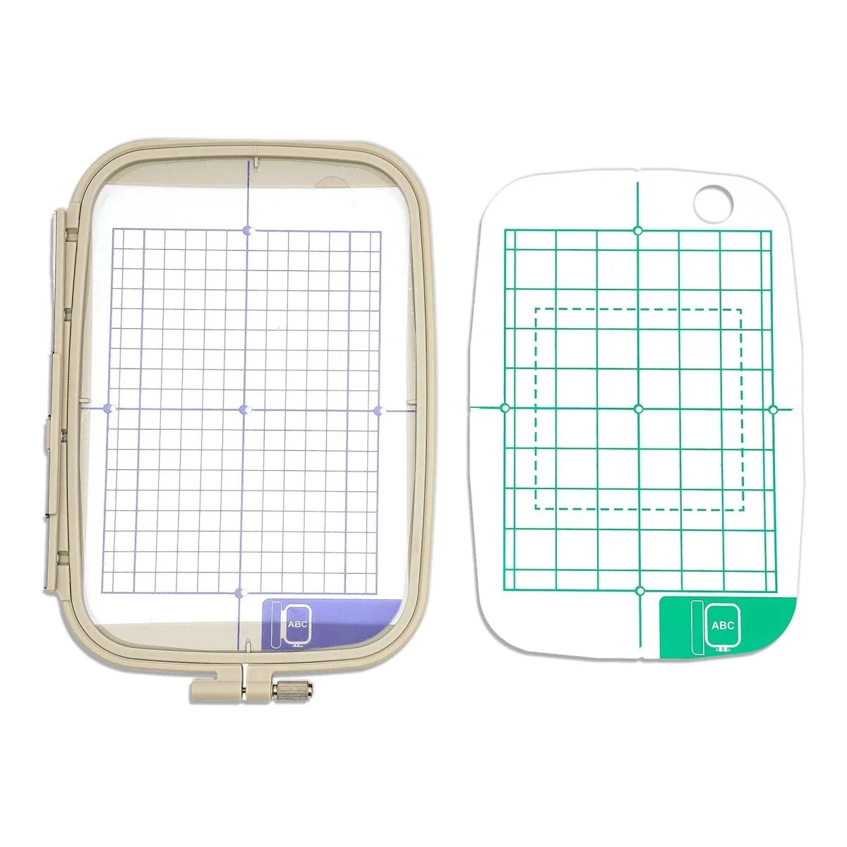4Pc Embroidery Hoop Set & Accessories for Brother SE2000, PE900 & Other Models