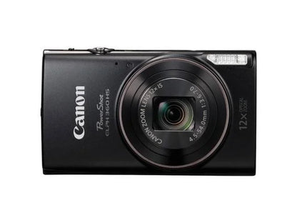 Canon Powershot ELPH 360 HS Digital Camera (Black)