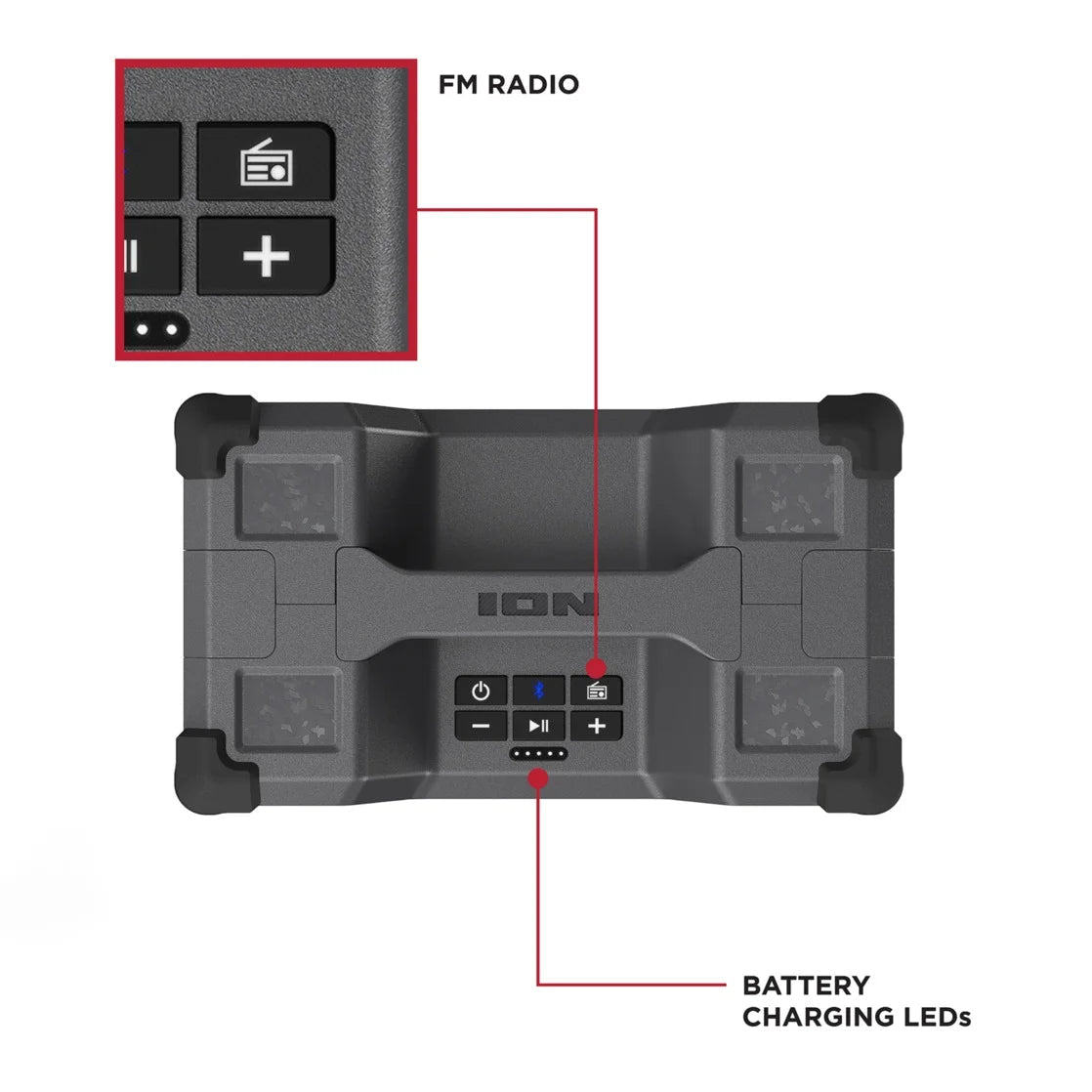 Trailblazer Summit - Rugged Portable All-Weather Bluetooth Speaker