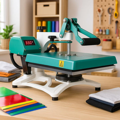 Stahls' A2Z Swing Away Heat Press 15"X15": Versatile Precision for Your Crafting Needs. Effortlessly Achieve Professional Transfers on a Wide Range of Materials!