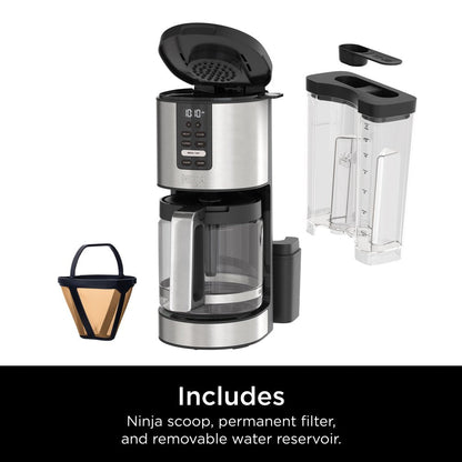 DCM200 Programmable XL 14-Cup Coffee Maker, 14-Cup Glass Carafe, Permanent Filter, Stainless Steel