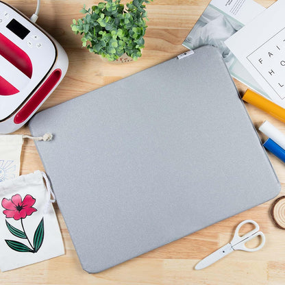 Heat Press Mat Compatible with Cricut Cutting Machine, Heat Press Pad 15"X15" for Craft Vinyl Ironing Insulation Transfer, Double Sides Applicable Heat Mat for Heat Press Machines