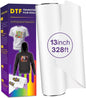Colorfairy DTF Transfer Film Roll 13" X 328', A3+ Double-Sided Matte PET Heat Transfer Paper, Universal for All T-Shirts & Dark Fabrics, Vibrant Colors, Easy Peel Hot/Cold