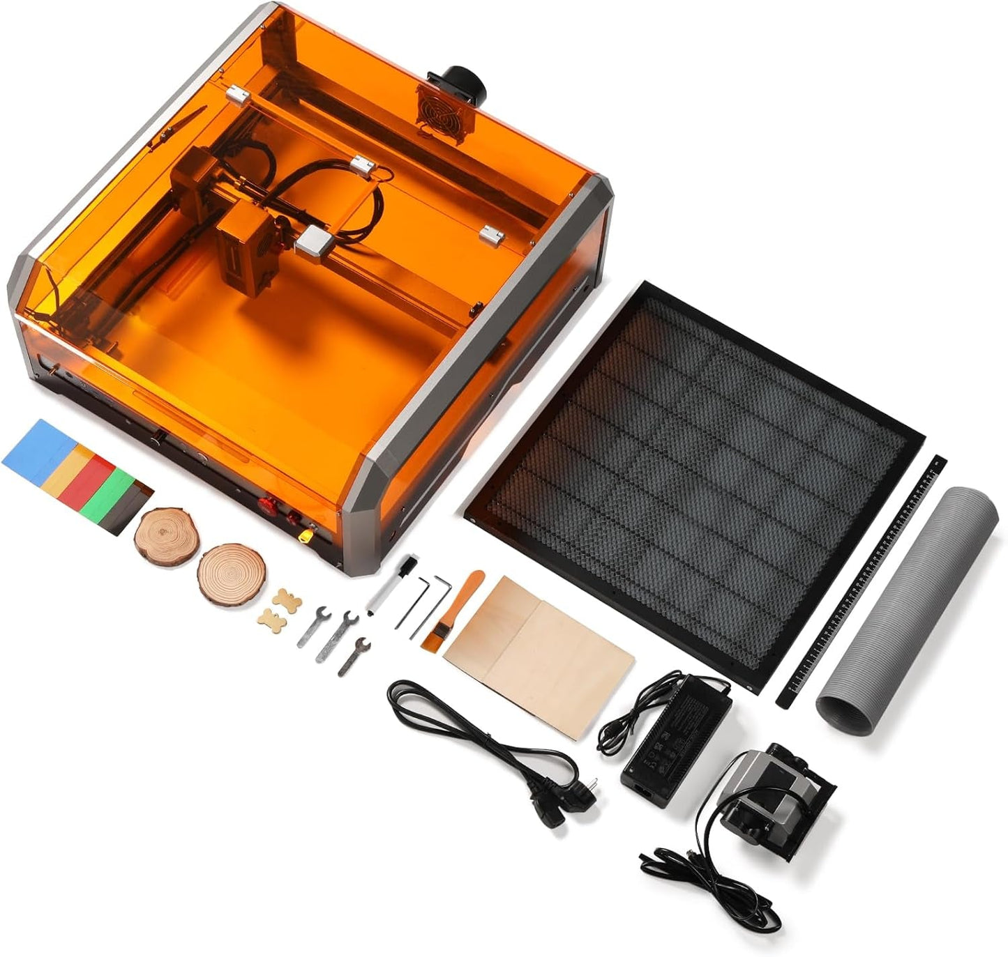 Genmitsu L8 Laser Engraver, 40W (40000Mw) Power Output Laser Cutter, 40000Mm/Min All-In-One Laser Engraving Machine with Acrylic Enclosur, Air Assist Pump, Honeycomb, Camera, Safety Class 1