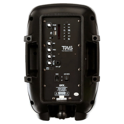 WMX-8074 8 Inch Battery Powered Portable Bluetooth Party Speaker with Bonus Mic