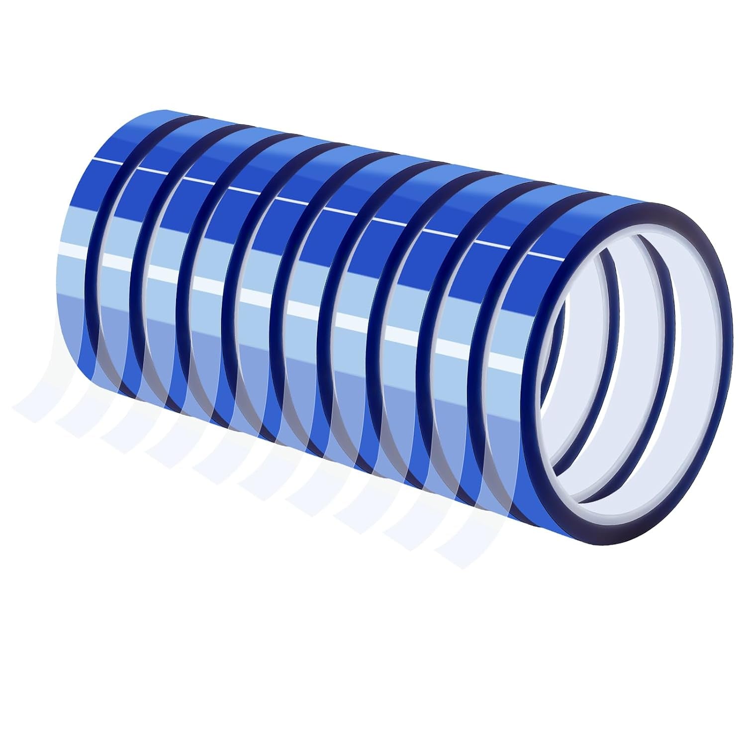 Heat Tape for Sublimation, 10 Rolls Sublimation Heat Resistant Tape, 10Mm × 30M (98Ft) Heat Transfer Tape Sublimation Heat Tape for Press Electronic Soldering Insulation, No Residue