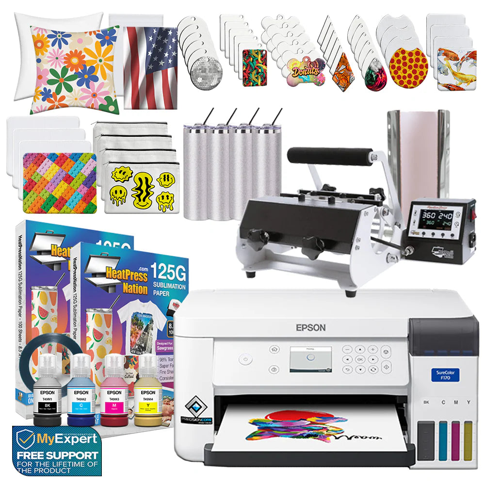 Surecolor F170 Sublimation Printer Press Bundle