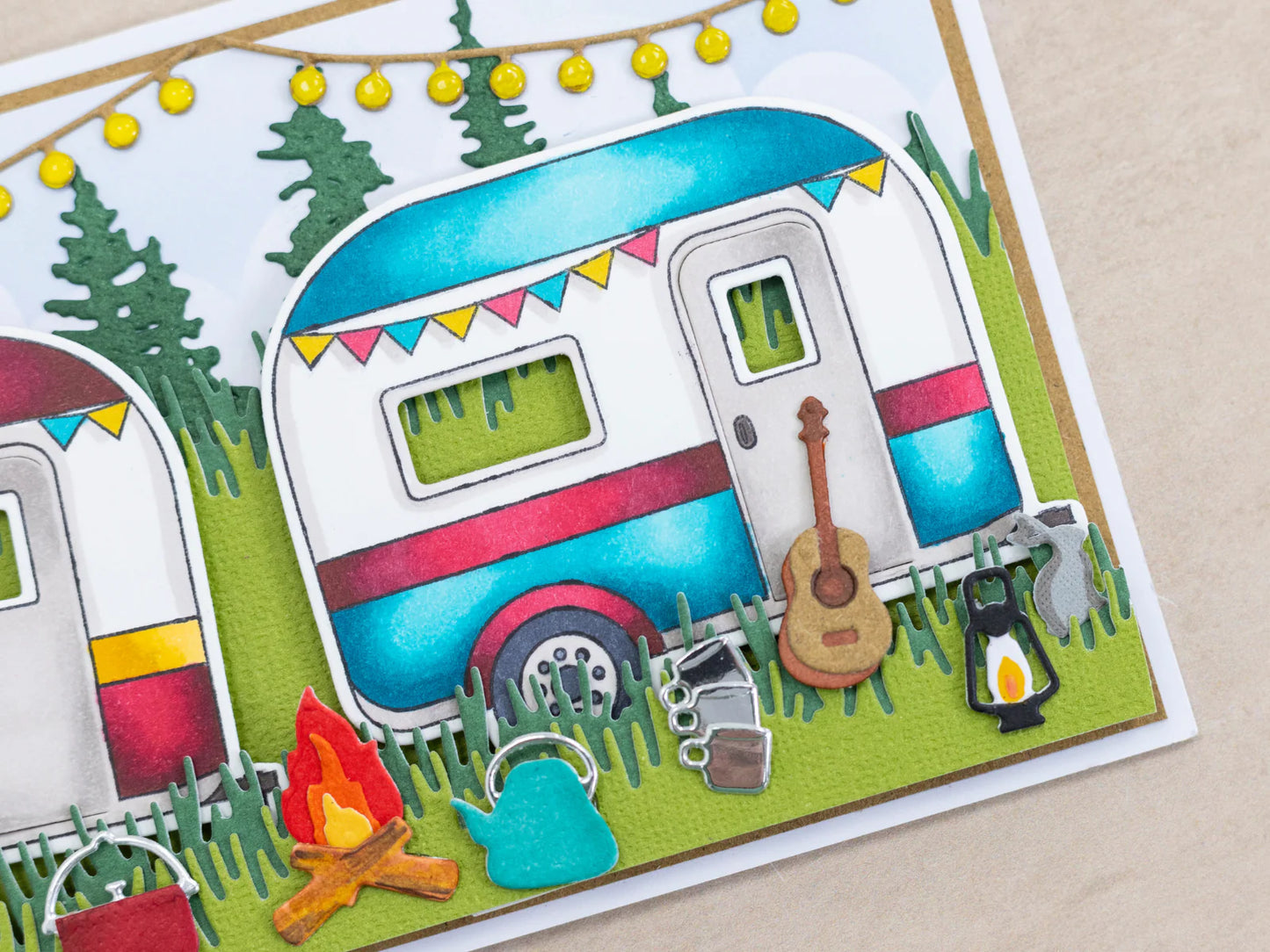 Crafters Companion the Great Outdoors Stamp & Die Set - Adventure Awaits