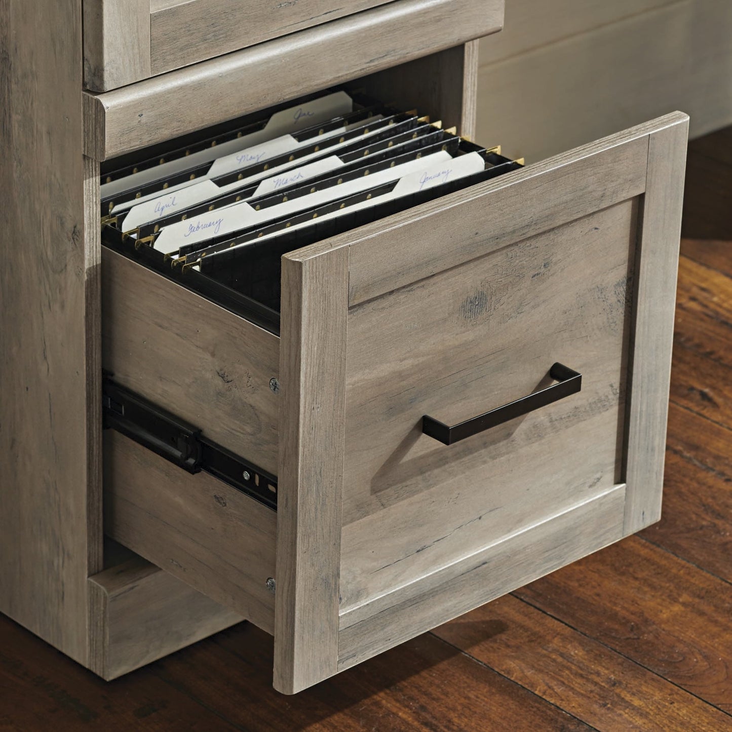 Glendale Transitional Desk, Rustic Gray Finish