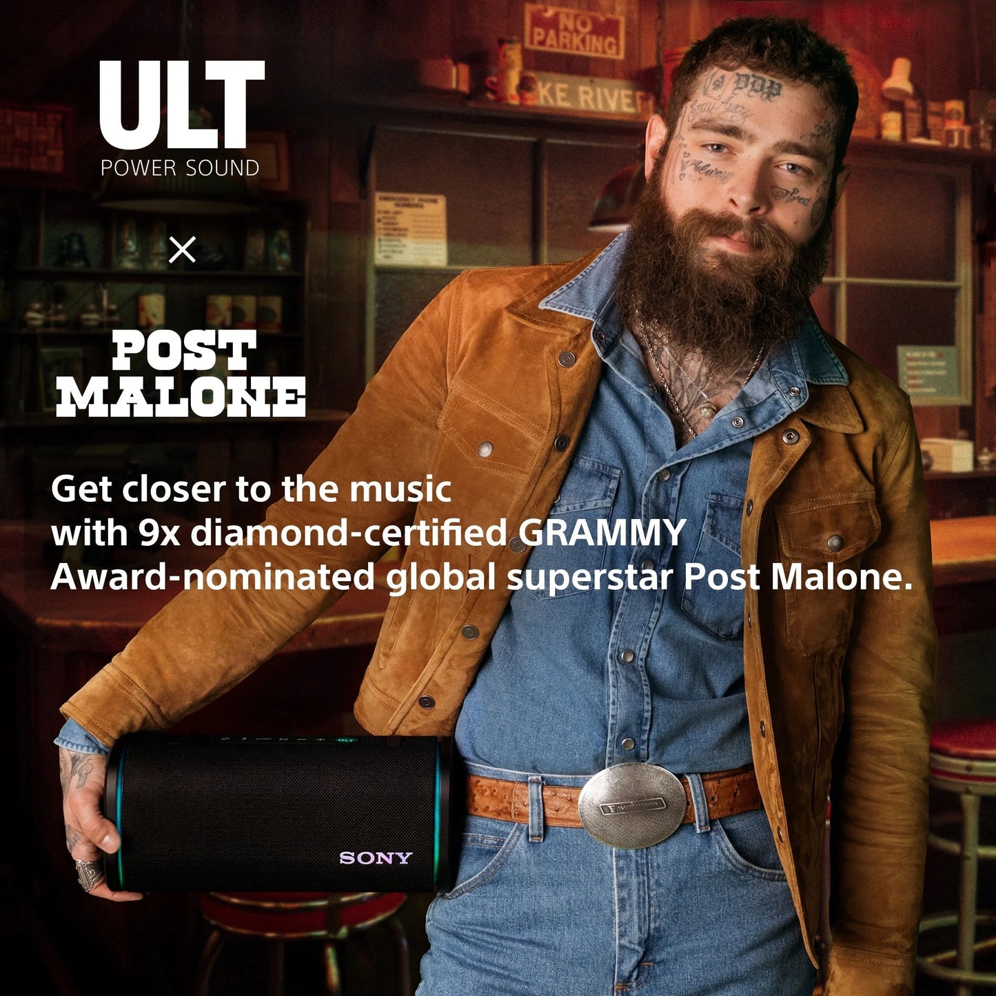 ULT FIELD 5 Wireless Portable Bluetooth Speaker, IP67 Waterproof, Dustproof, and Rustproof, Black