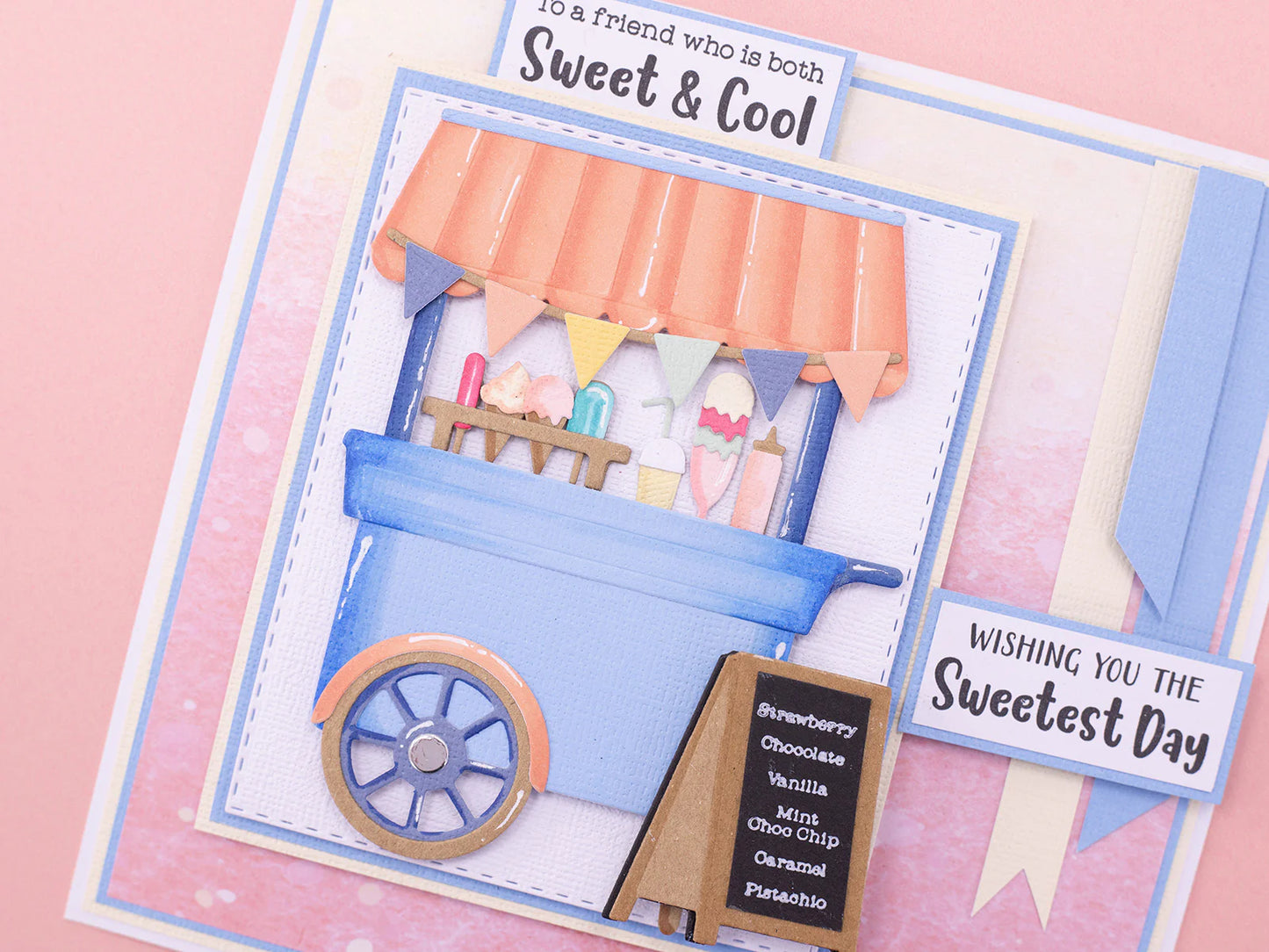 Life Is Sweet - Ice Cream-Themed Sentiment Stamp Set