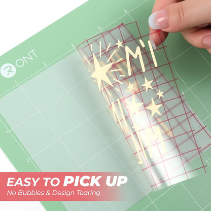 Transfer Tape for Vinyl - 12" X 100 FT W/Red Alignment Grid Transfer Paper, Medium Tack Vinyl Transfer Tape with Easy to Release for Crafts Signs Stickers Decals Walls Doors & Windows