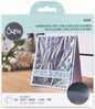 Sizzix Surfacez Alum Metal Sheets 665260, 6" X 6" Reflective Metallic Craft Boards Silver, 10PK