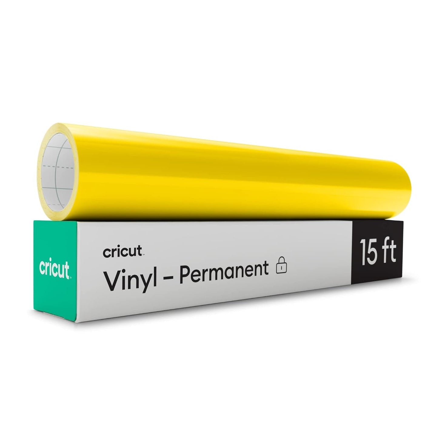 Cricut Premium Permanent Vinyl Roll (12 in X 15 Ft), Stone Yellow - Weather-Resistant, Dishwasher-Safe & Fade-Proof, Compatible with Cricut Cutting Machines