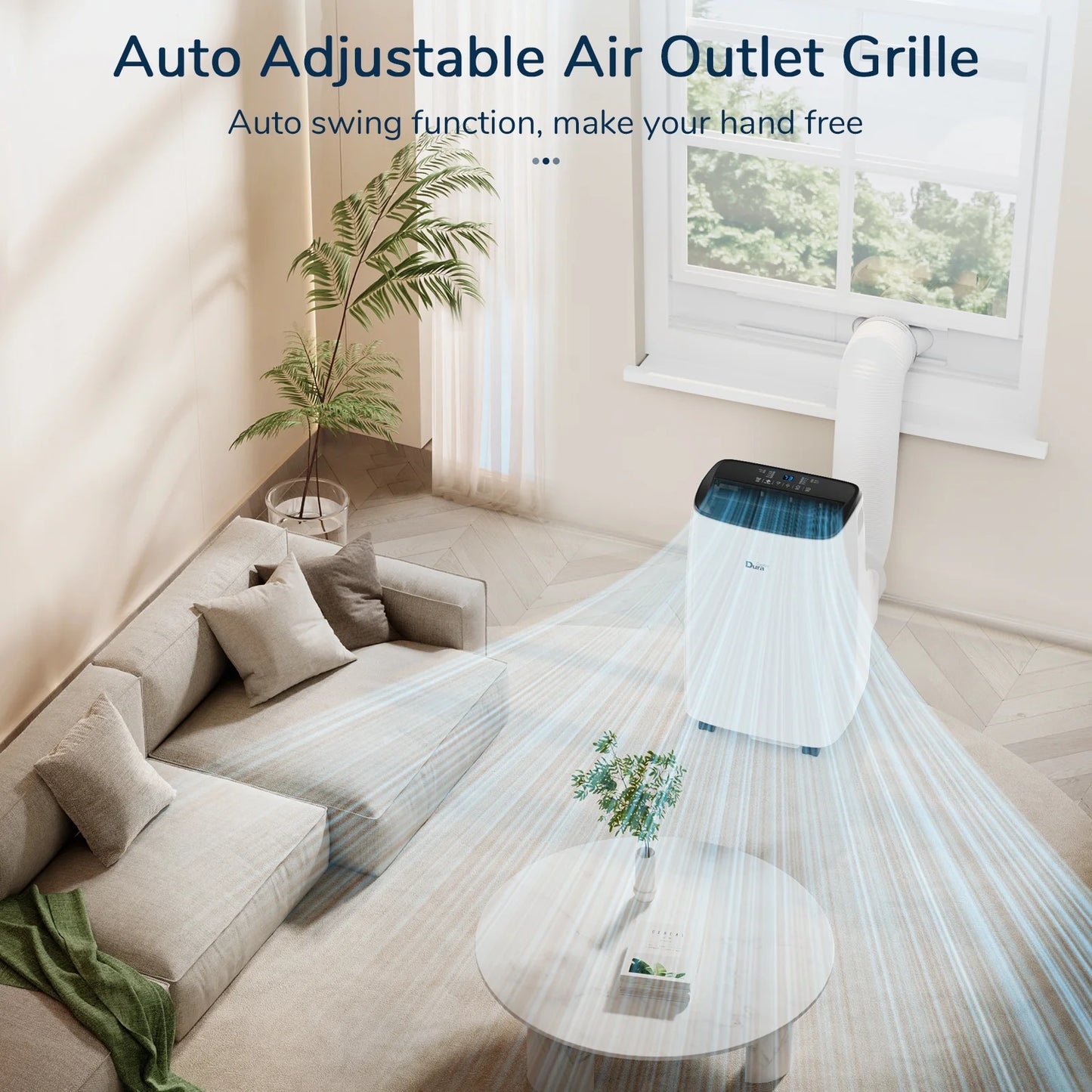 12000 BTU Portable Air Conditioner with Dehumidifier, Fan for Bedroom up to 300 Sq.Ft