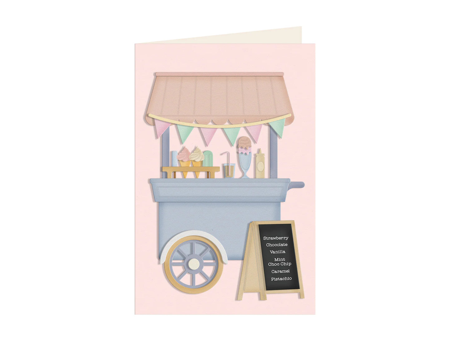 Life Is Sweet - Ice Cream Cart Stamp & Metal Die Set