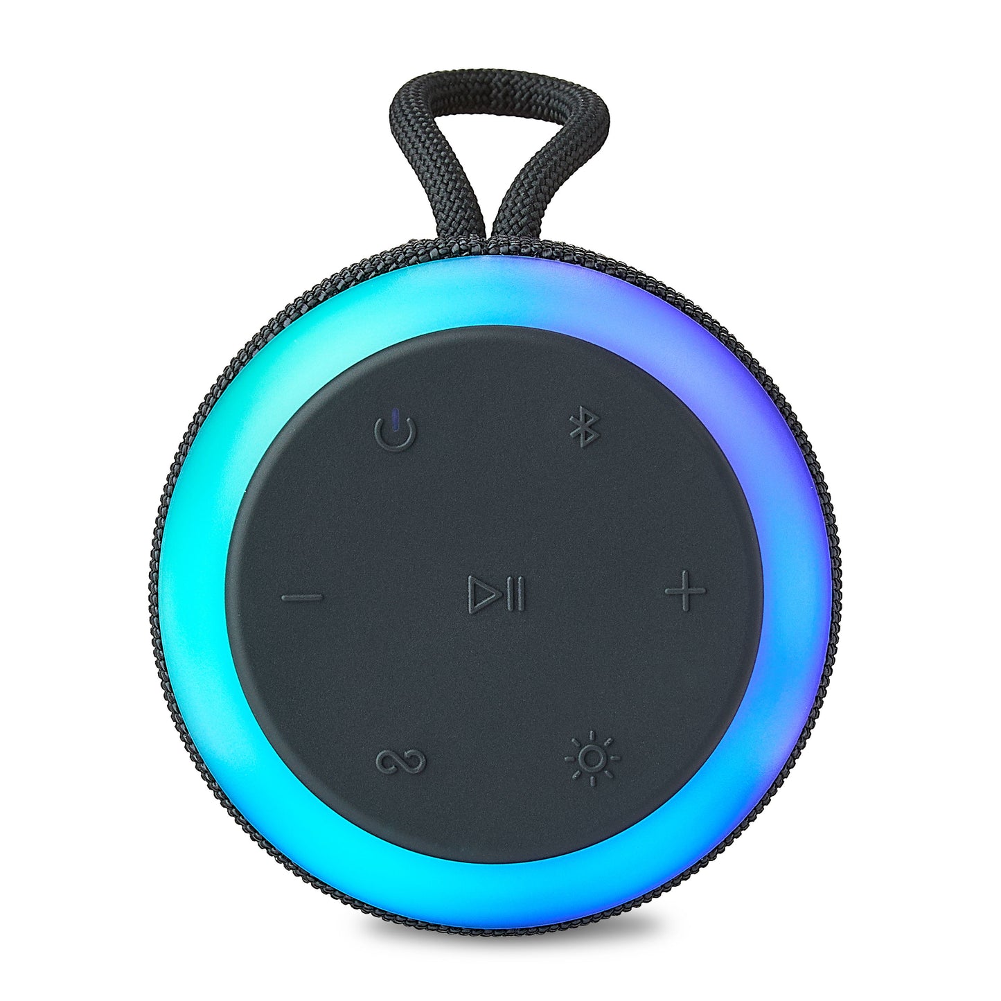 Large Rugged Speaker with Bluetooth Wireless Technology and LED Lighting, Gray