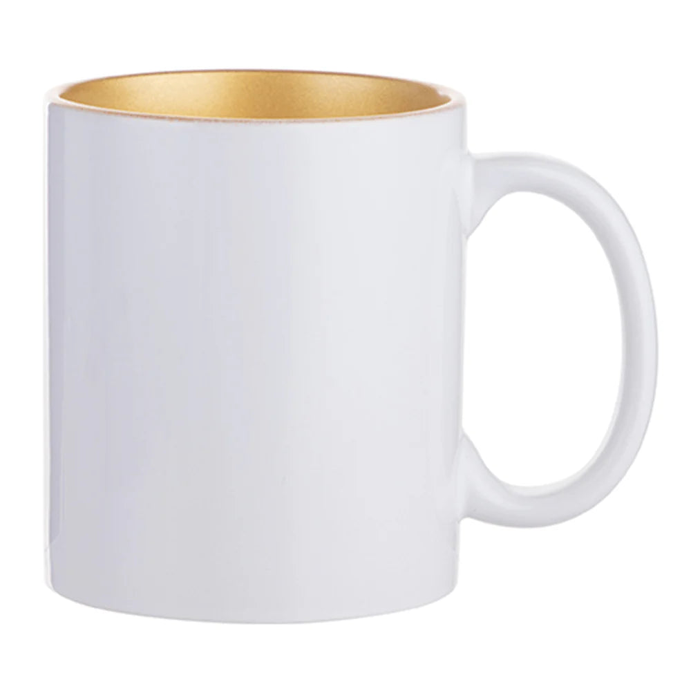 HPN Sublicraft 11 Oz. Inner Sparkle Sublimation Ceramic Mug - 12 per Case