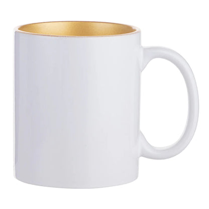 HPN Sublicraft 11 Oz. Inner Sparkle Sublimation Ceramic Mug - 12 per Case