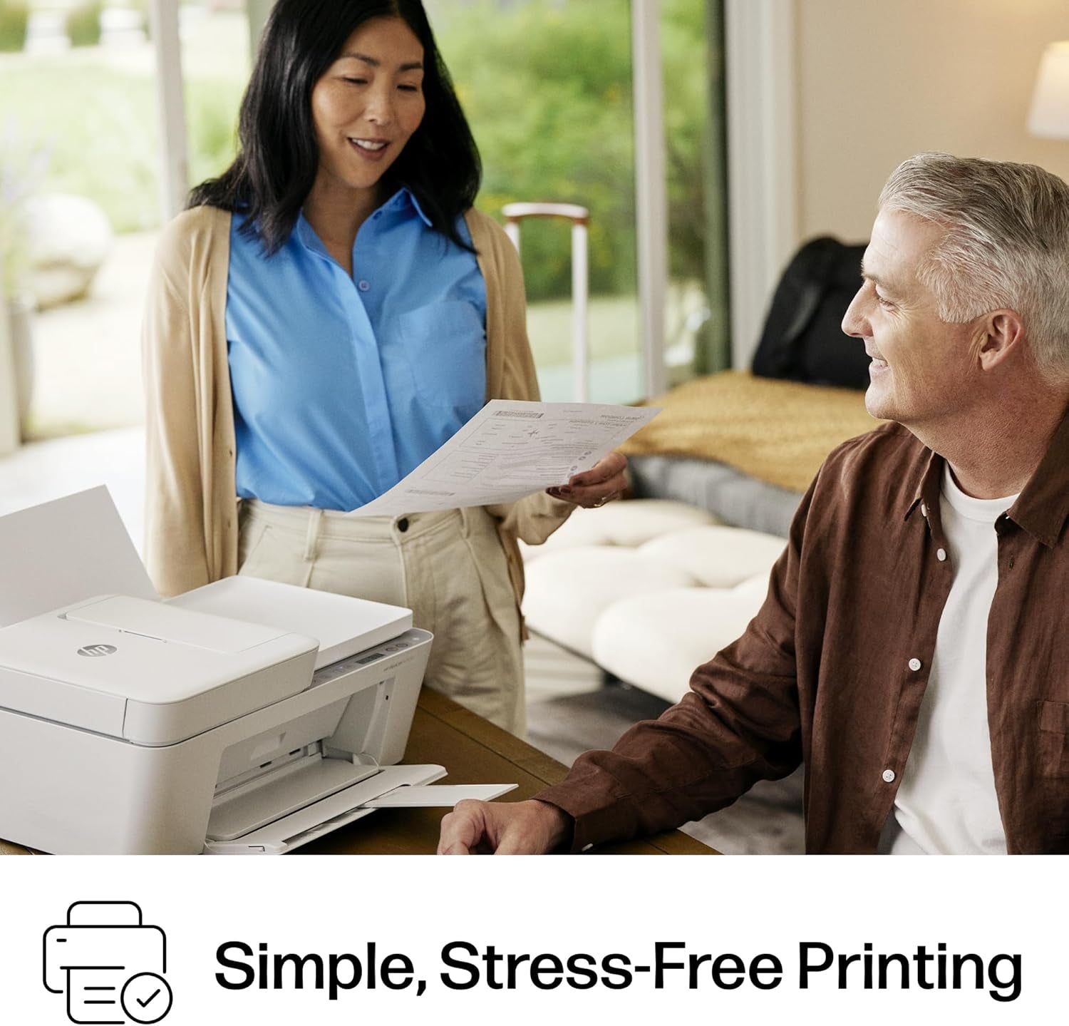 HP Deskjet 4255E Wireless All-In-One Color Inkjet Printer, Scanner, Copier, Best-For-Home, 3 Month Instant Ink Trial Included. This Printer Is Only 2.4 Ghz Capable. Ai-Enabled (588S6A)