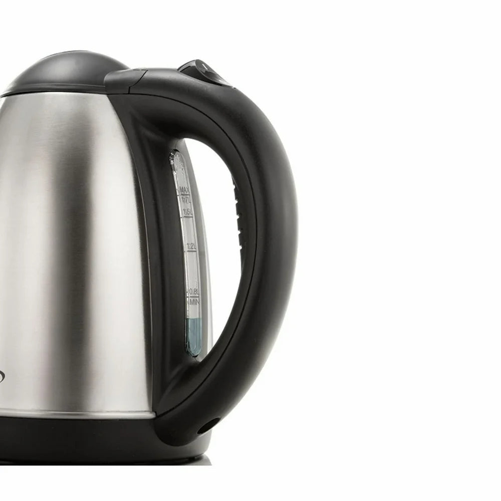 KT-1800 2L Stainless Steel Cordless Electric Kettle - Silver