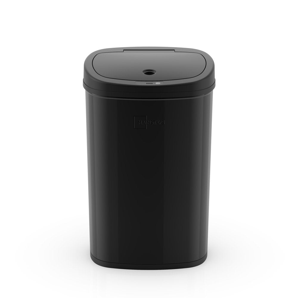 13.2 Gal /50 L Motion Sensor Kitchen Garbage Can, Black Stainless Steel