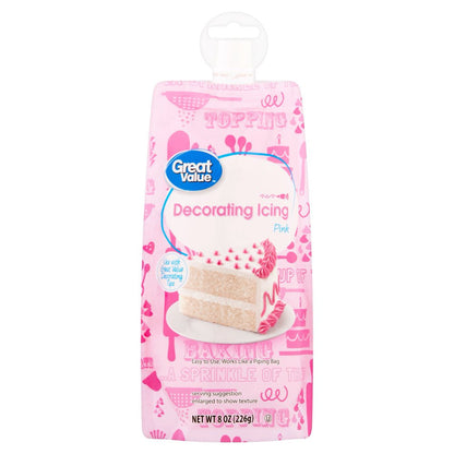 Pink Decorating Icing, 8 Oz
