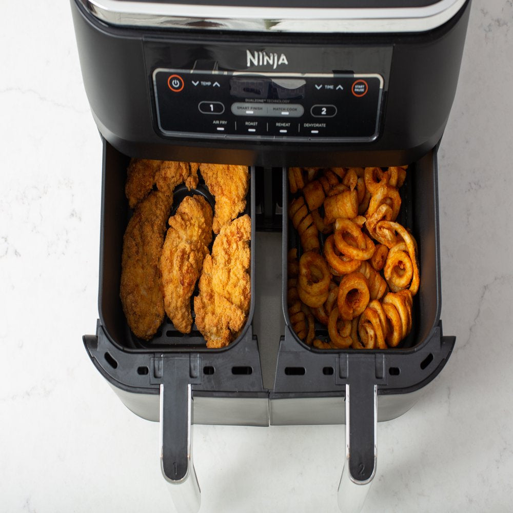 ® Foodi® 4-In-1 8-Quart. 2-Basket Air Fryer with Dualzone™ Technology- Air Fry, Roast, and More