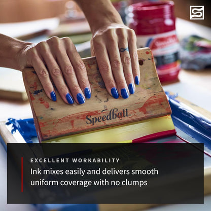 Intermediate Screen Printing Kit - Make Your Own Custom T-Shirt Prints - 2 Fabric Inks, Silk Screen Frame, Drawing Fluid, Squeegee, Instructions - Made in USA