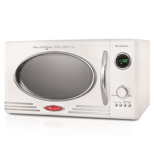 0.9 Cu. Ft. 800-Watt Countertop Microwave Oven, Ivory