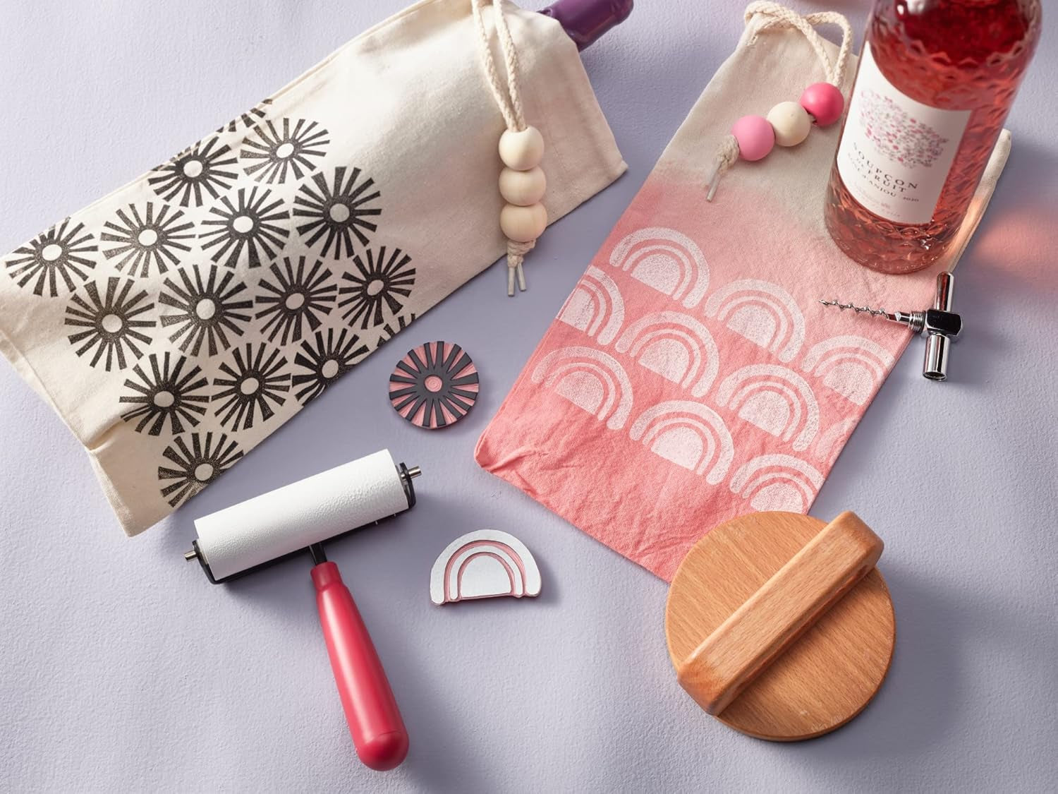 Speedball Deluxe Linocut Block Printing Kit, for Fabric, 14 Pieces, Includes Inks, Brayer, Bench Hook, Lino Handle and Cutters, Speedy-Carve Relief Blocks
