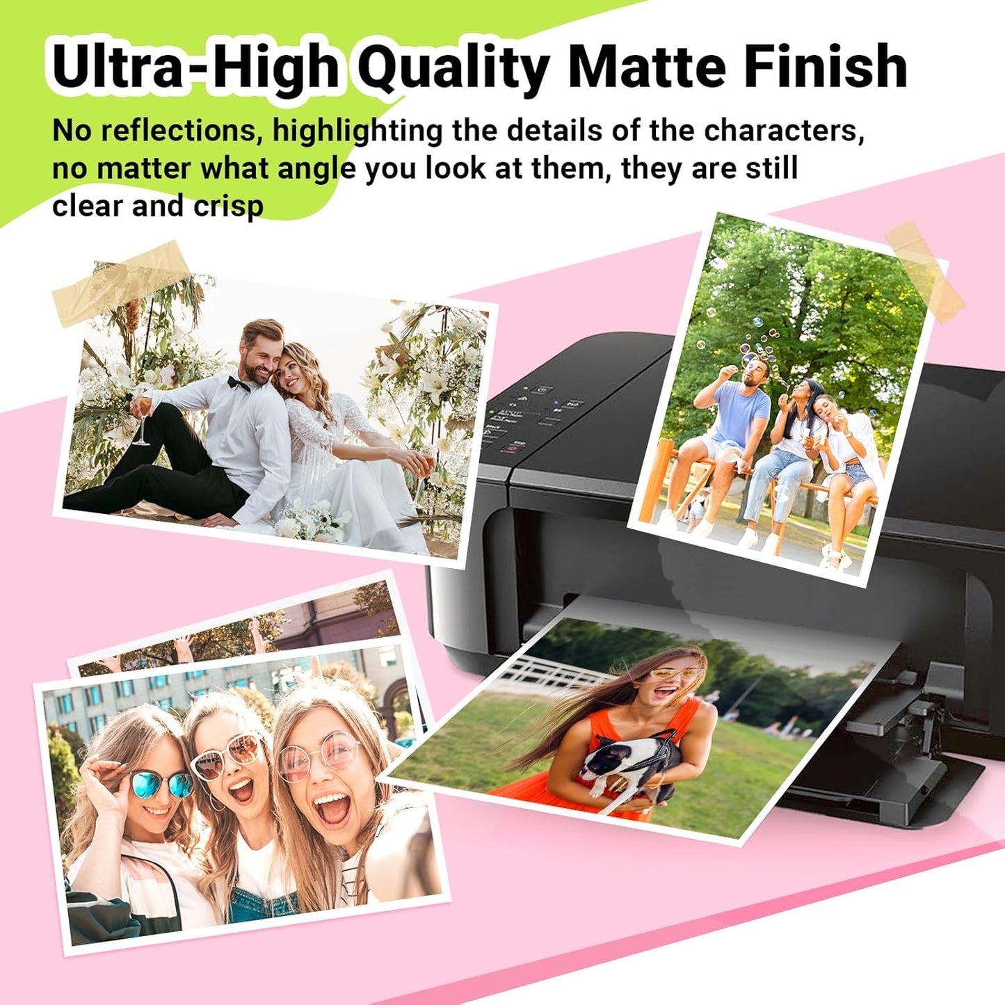 Matte Photo Paper 8.5" X 11" - 69Lb Photo Paper for Inkjet Printer Paper, Ideal for Portrait Photography, 20 Sheets, Smudge-Proof