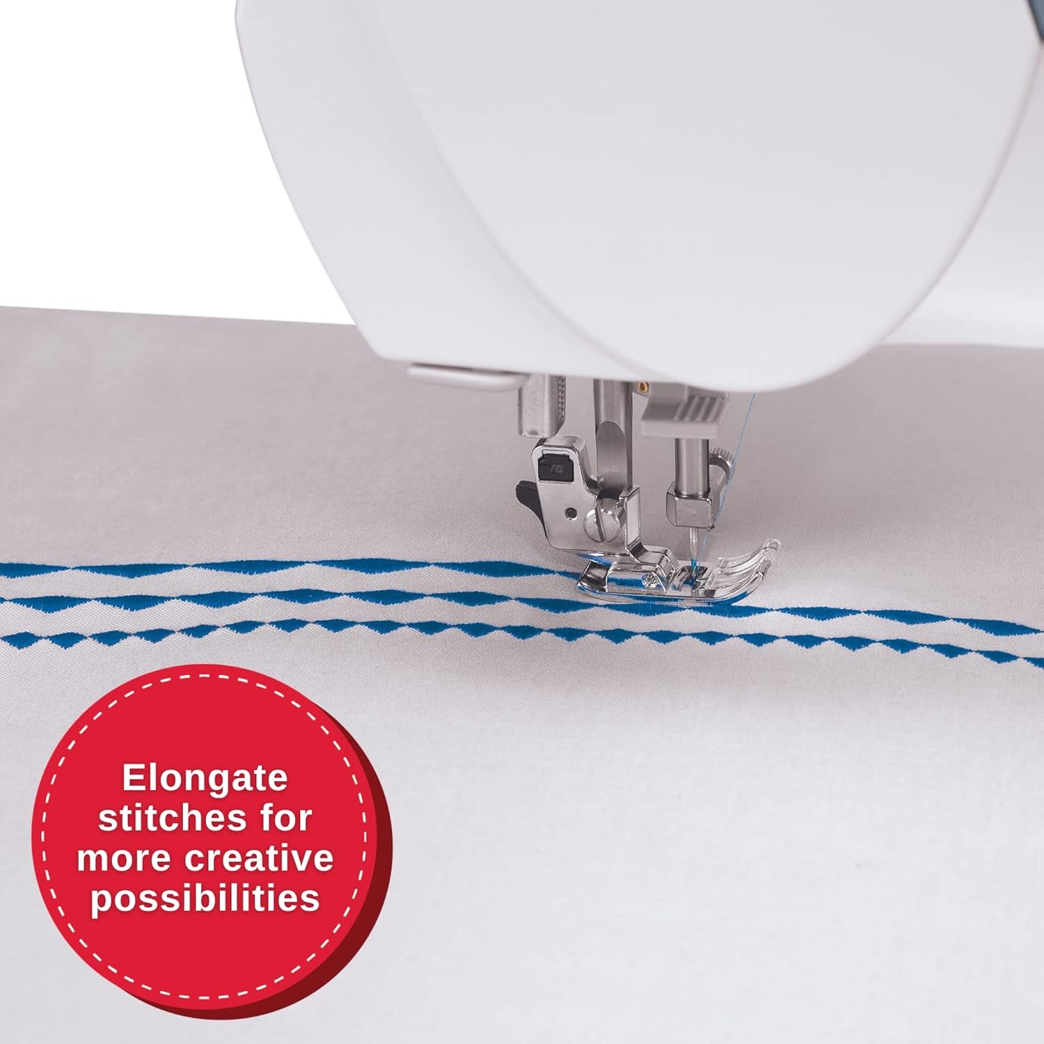 SINGER Quantum Stylist 9960 Computerized Sewing & Quilting Machine – Metal, Plastic, with Extension Table, Hard Case & Accessories, 600 Stitches, Lettering, LED Light, 1-Step Buttonhole