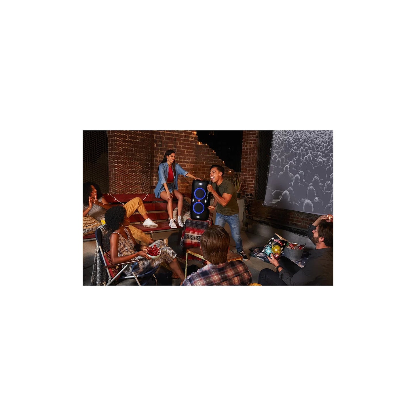 Partybox 310 - Portable Party Speaker with Dazzling Lights and Powerful  Pro Sound - Black