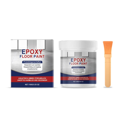Waterproof Epoxy Floor Coating, High-Gloss Ceramic Tile Effect Floor Paint, Water-Based Non-Slip Garage Floor Coating, Long-Lasting Wear-Resistant Epoxy Sealer for Concrete Basement Garage