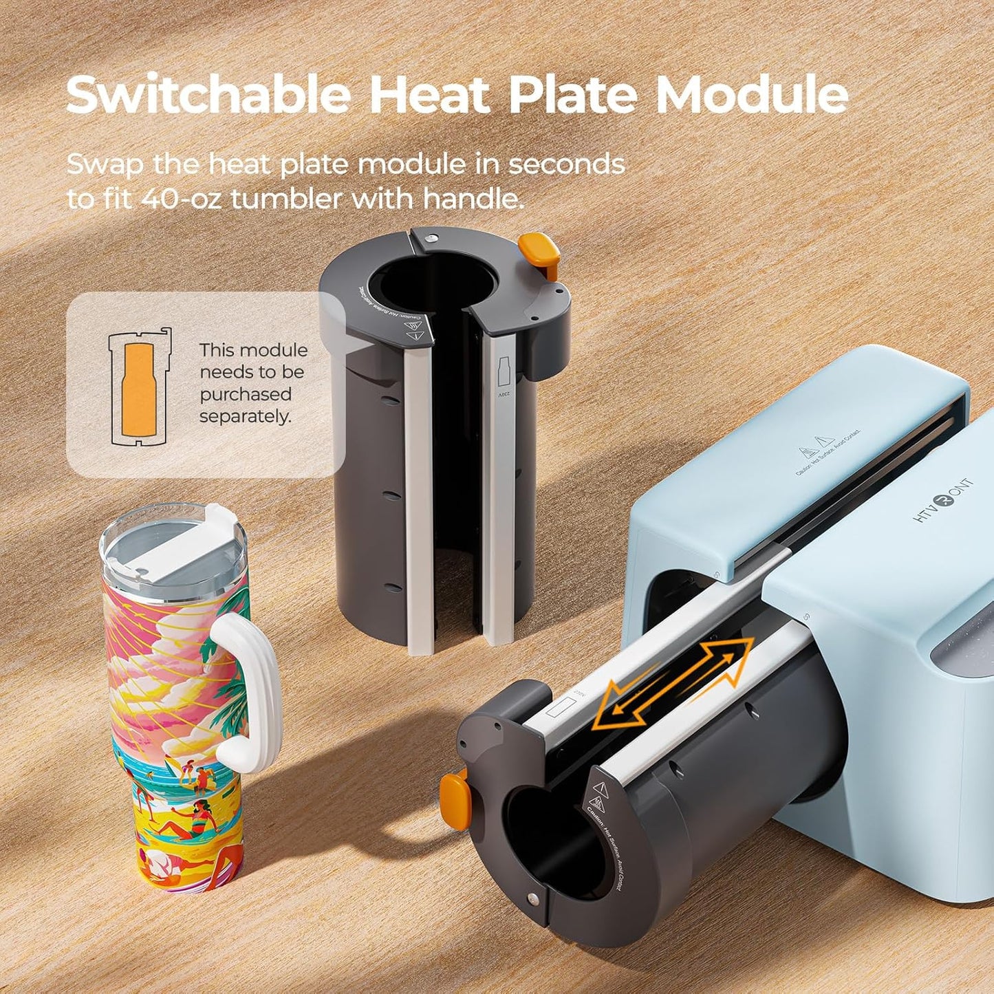 Auto Tumbler Heat Press 2 - Update A200 Tumbler Heat Press Machine, Adjustable Pressure & Switchable Heat Plate Attachment, 4 Memory Modes for 15 OZ, 16 OZ, 20 OZ, 30 OZ Tumblers & Glasses