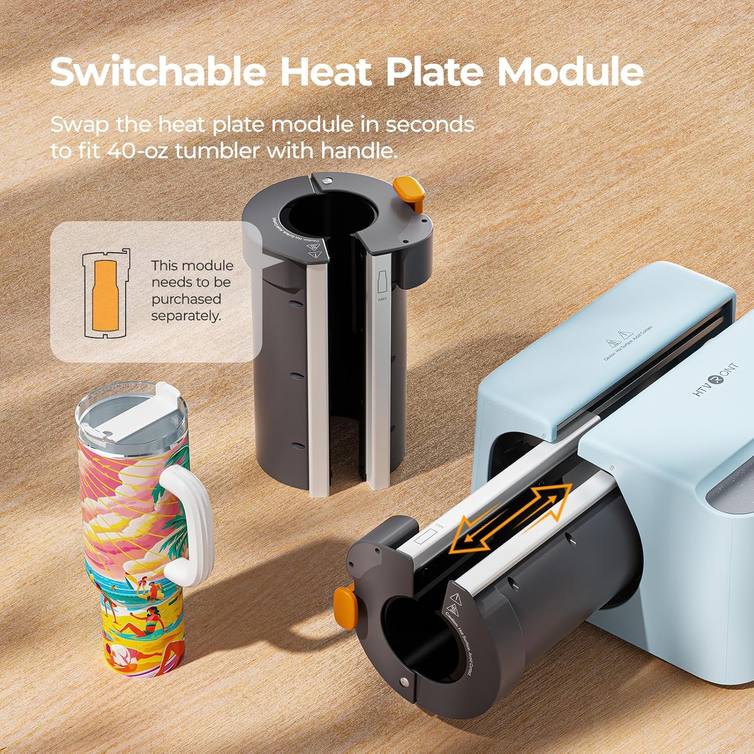 Auto Tumbler Heat Press 2 - Update A200 Tumbler Heat Press Machine, Adjustable Pressure & Switchable Heat Plate Attachment, 4 Memory Modes for 15 OZ, 16 OZ, 20 OZ, 30 OZ Tumblers & Glasses