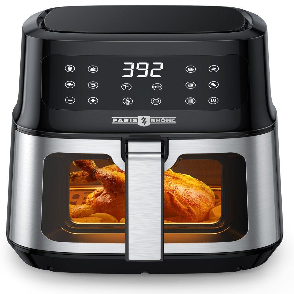 Air Fryer, 8-In-1 Airfryer with Viewing Window Touch Control Non-Stick Baske, 5.3 QT