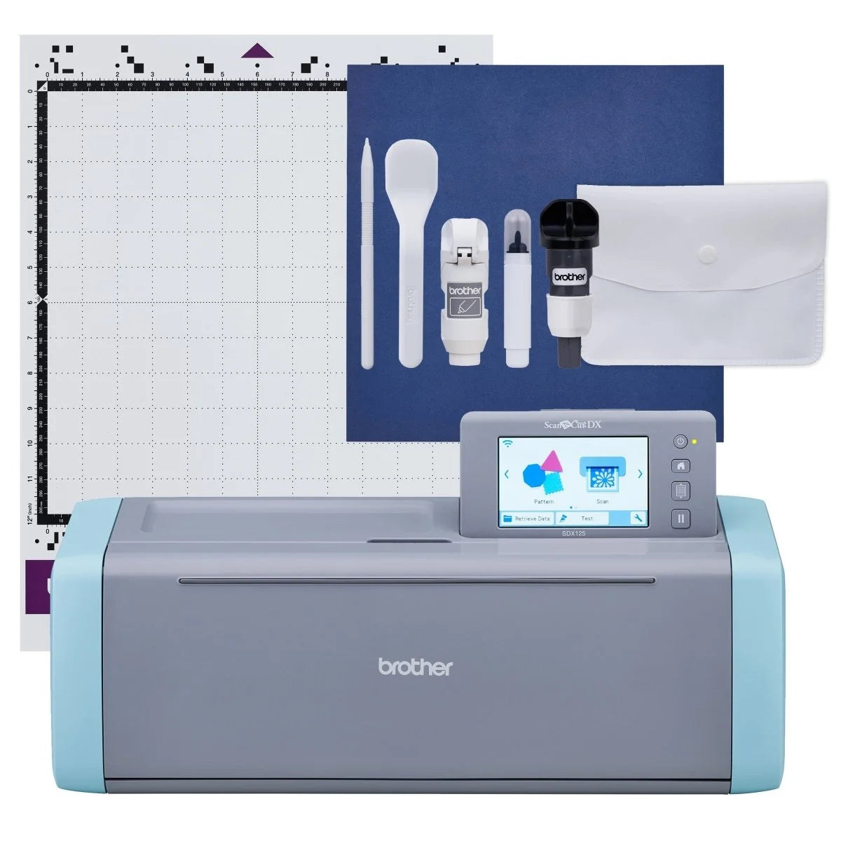 Brother Scanncut Sdx125E Wireless Machine Deluxe Vinyl & HTV Bundle