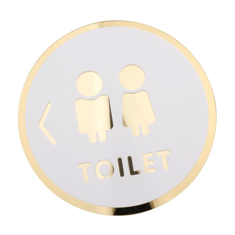 Toilet Door Sign Bathroom Sign Acrylic Pictogram Toilet Symbol Bathroom Door Signage Restroom Sign for Commercial Public Place Store Mall Style C