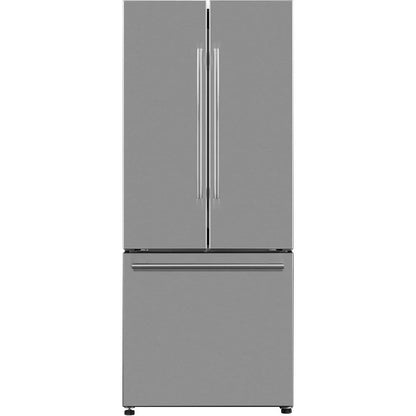 16 Cu. Ft. 3-Door French Door Refrigerator with Ice Maker, Stainless Steel, 28.35"W Condition, New